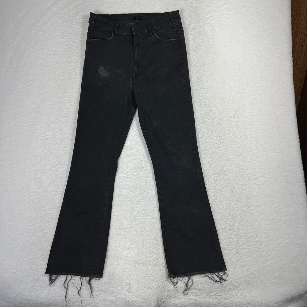 Mother Jeans Women 28 (27x26) The Hustler Ankle Frayed Not Guilty Wash Smudge*